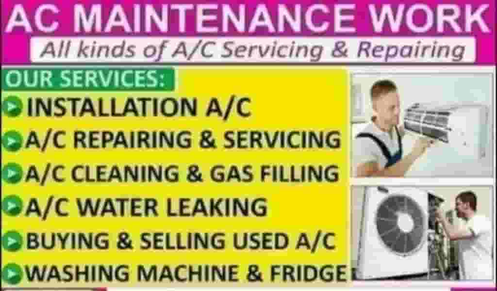 We clean air conditioners